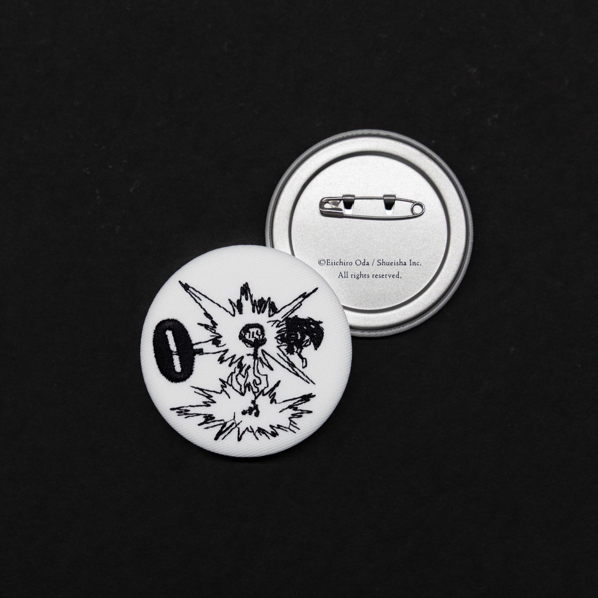 尾田栄一郎『ONE PIECE ONLY / ロゴ刺繍缶バッジ 』 | Shueisha Manga 